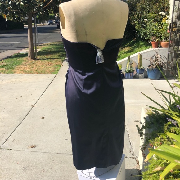 NEXT Size 14 Beautiful Navy Sweatheart Party Dress - Picture 6 of 7